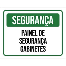 Kit 10 Placas Segurança Painel Gaginetes 36x46 Foto  mini 1