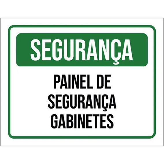 Kit 10 Placas Segurança Painel Gaginetes 36x46 Foto 1