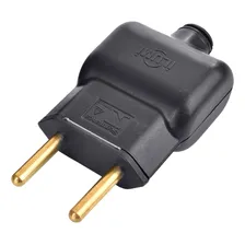 Kit 10 Plug Macho 20a 2p Pino Pensa Para Maquina Ilumi Foto mini 4