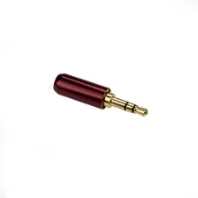Kit 10 Plug P2 Stereo 6mm Profissional Gold Vermelho Vermelho Foto mini 2