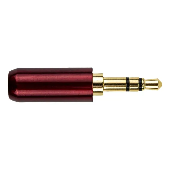 Kit 10 Plug P2 Stereo 6mm Profissional Gold Vermelho Vermelho Foto 1
