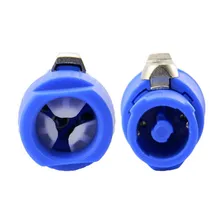 Kit 10 Plug Powercon Macho Azul Conector Ac 3 P贸lo Com Trava Foto mini 3
