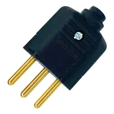 Kit 10 Plug Tomada 2pt+t 10a Macho Preto Foto mini 3