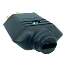 Kit 10 Plug Tomada 2pt+t 10a Macho Preto Foto mini 2