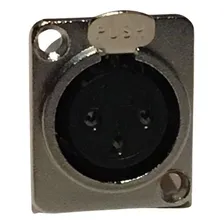 Kit 10 Plug Xlr Fêmea De Painel Profissional Mxt Foto mini 4