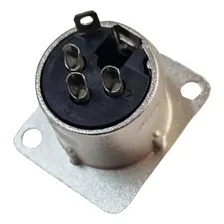 Kit 10 Plug Xlr Fêmea De Painel Profissional Mxt Foto mini  3
