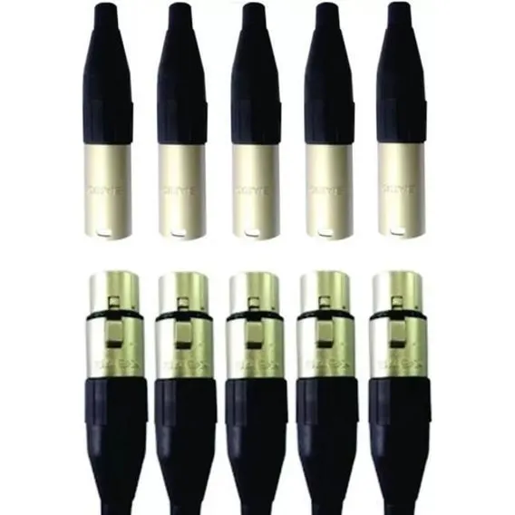 Kit 10 Plug Xlr Macho E Femea Santo Angelo Sa2x Foto 1