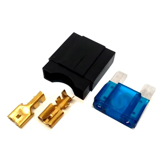 Kit 10 Porta FusÃvel Max Grande E 10 FusÃveis De 60 Amperes Foto 1