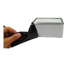 Kit 10 Porta Guardanapo Aço Inox Papel 16x14 Deitado H3a Foto mini 3