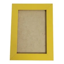 Kit 10 Porta Retrato 10x15 Cm Com Vidro Cor Amarelo Kit 10-10x15 Foto  mini 1
