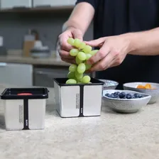 Kit 10 Potes Mantimentos Porta Alimento Metalizado Com Tampa Foto mini 3