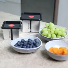 Kit 10 Potes Mantimentos Porta Alimento Metalizado Com Tampa Foto mini 4
