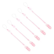 Kit 10 Prendedor Chupeta Modelo Mola Espiral Universal Bebe Cor Rosa Foto mini 3