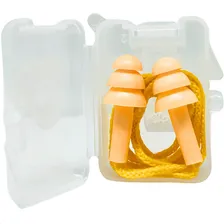 Kit 10 Protetor Auricular Plug Auditivo Silicone Confortável Cor Amarelo Foto mini  2