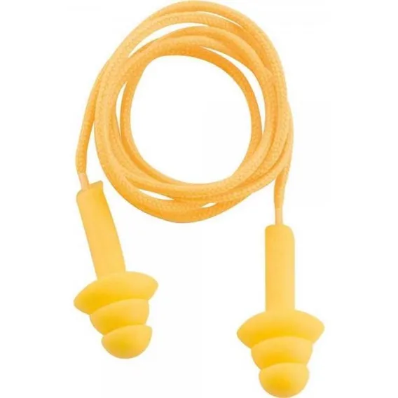 Kit 10 Protetor Auricular Tipo Plug CopolÃmero C/ Cordão ALG Foto 1
