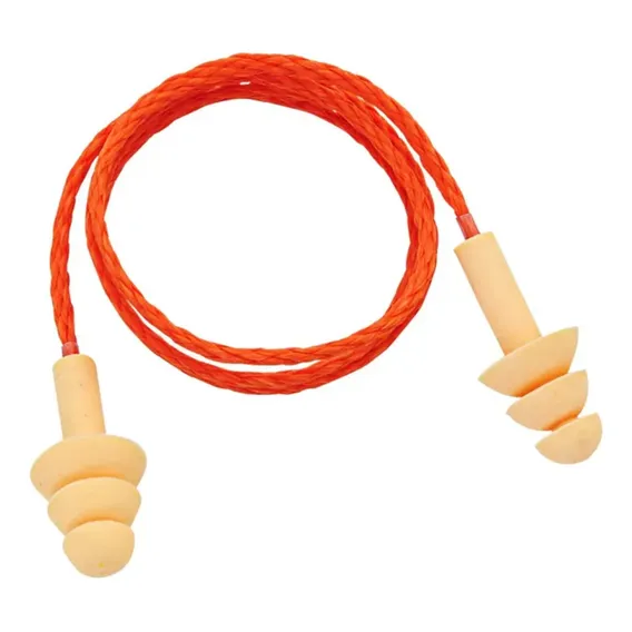 Kit 10 Protetor Auricular Veja Silicone 18db C/ Cordão Foto 1