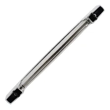 Kit 10 Puxador Grande 256mm Guarda Roupa Armário Copenhague Cor Cromado Foto mini 4