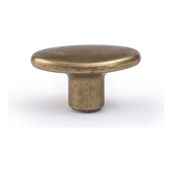 Kit 10 Puxador Oval Para Porta Gaveta Puxador Ouro Velho Liso Foto 1