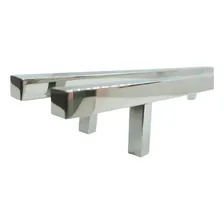 Kit 10 Puxadores Quadrado Haste Inox Polido 160mm Móveis Foto mini 4