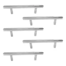 Kit 10 Puxadores Quadrado Haste Inox Polido 160mm Móveis Foto  mini 1