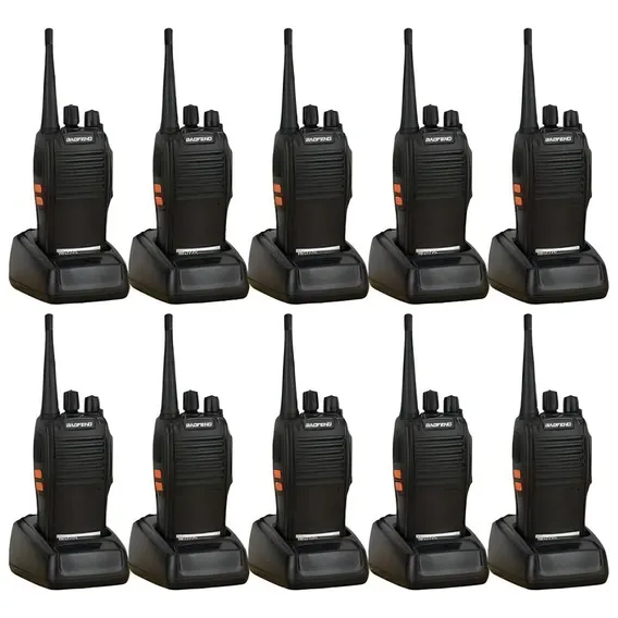 Kit 10 Rádio Comunicador Walk Talk Baofeng - Bf - 777s Foto 1