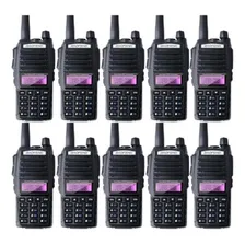 Kit 10 Rádio Ht Comunicador Baofeng Dual Band Uv82 Rádio Foto  mini 1