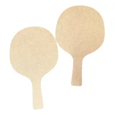Kit 10 Raquetes Ping Pong Mdf Cru Lembrancinha Foto mini 4