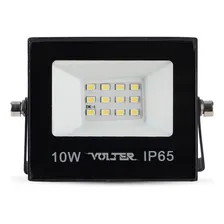 Kit 10 Refletor Led Volter Ecônomico Ip65 10w 6500k Holofote Preto 900lm Luz Branco Frio Foto mini  3
