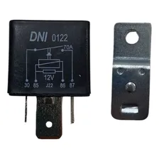 Kit 10 Rele Auxiliar Universal 12v 70a 4 Terminais Suporte Foto mini 3