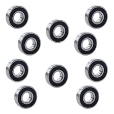 Kit 10 Rolamento 6201 2rs/ddu Gbr Medida 12x32x10 Cor Prateado Foto  mini 1