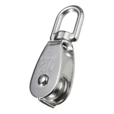 Kit 10 Roldana Polia Moitão M20 Aço Inox Rede Pesca Espinhel Foto mini 2