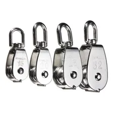 Kit 10 Roldana Polia Moitão M20 Aço Inox Rede Pesca Espinhel Foto mini 4