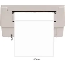 Kit 10 Rolo Etiqueta Couche 100x90 Elgin, L42, Argox, Zebra Cor Branco Foto mini 4