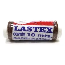 Kit 10 Rolos Lastex São José 10 Metros Cada Elástico Marrom Foto mini 1
