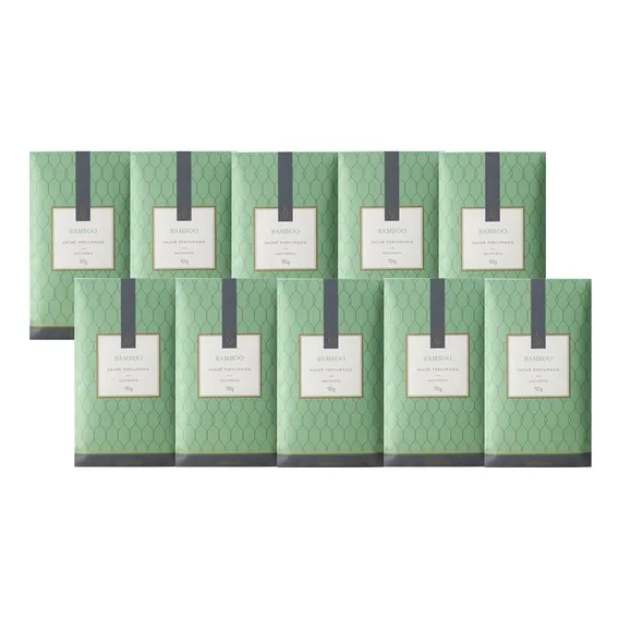 Kit 10 Sachês Perfumados De Bamboo 10g - Via Aroma Foto 1