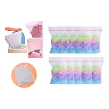 Kit 10 Saco Lavar Roupas Máquina 30x40 Delicadas Com Zíper Foto mini  2