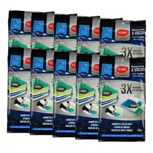 Kit 10 Saco Vácuo Protetor Organizador Roupa Edredom 40x60cm Foto mini 1