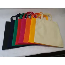 Kit 10 Sacolas Bolsa Ecológica Reutilizável Tnt Medida 40x50 Cor Preto-Azul Foto mini 2