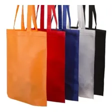Kit 10 Sacolas Bolsa Ecológica Reutilizável Tnt Medida 40x50 Cor Preto-Azul Foto mini 1