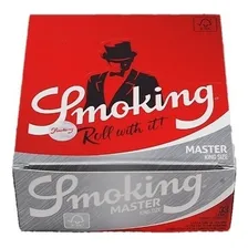 KIT 10 Sedas Smoking Master King Size Slim Grande Prata Foto mini 4