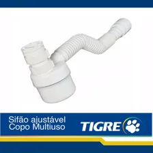 Kit 10 Sifão Ajustável Multiuso Copo Tigre Cor Branco Foto mini  2