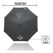 Kit 10 Sombrinha Guarda-chuva Personalizado Guarda Chuva Cor Preto Foto mini 2