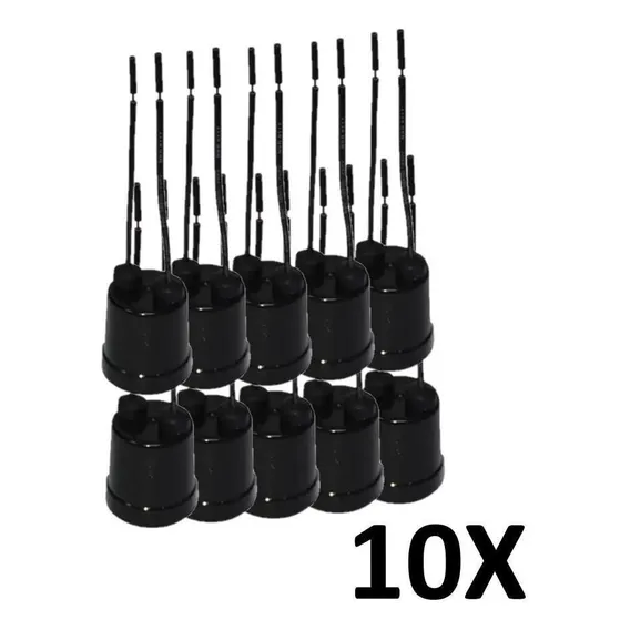 Kit 10 Soquete Bocal Com Rabicho Lâmpada E27 Foto 1