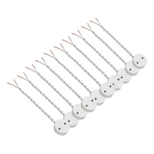 Kit 10 Soquete Tomadinha Rabicho Lâmpada Led Tube T8 10 12 Foto  mini 1