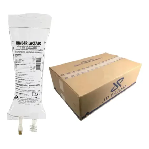 Kit 10 Soro Ringer Lactado 1 Litro Fluidoterapia Foto 1