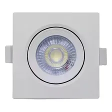 Kit 10 Spot De Embutir Led Quadrado 5w 6500k Branco Frio Cor Branco Frio 6000k 110V/220V Foto  mini 1