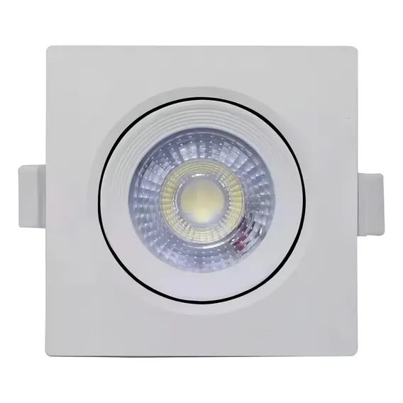 Kit 10 Spot De Embutir Led Quadrado 5w 6500k Branco Frio Cor Branco Frio 6000k 110V/220V Foto 1