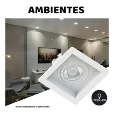 Kit 10 Spot Embutido Recuado Mr16 Dicroica Save Energy Gu10 Cor Branco X Foto mini 4