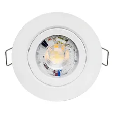 Kit 10 Spot Led 7w 3000k Branco Quente Redondo Direcionavel Foto mini  2