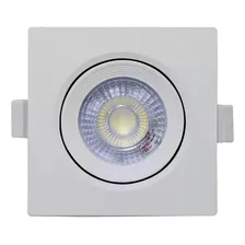 Kit 10 Spot Led 7w Dicroica Direcionável Embutir Quadrado Foto  mini 1